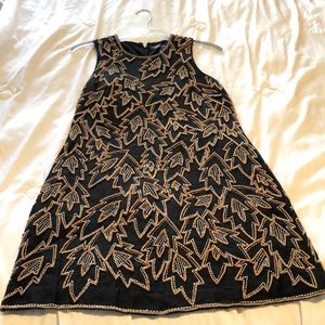 French connection black beaded dress